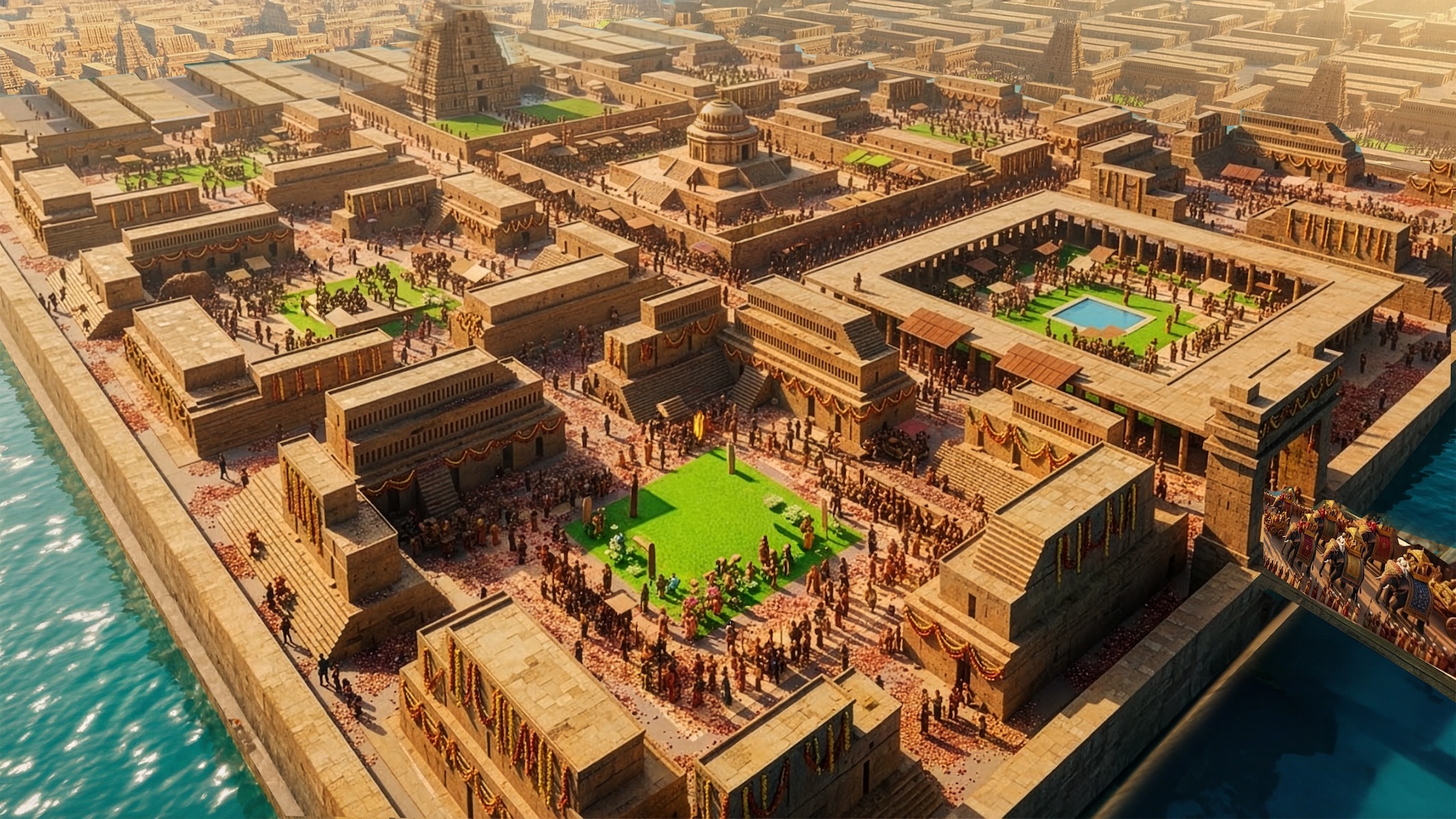 Immersive architectural installation render